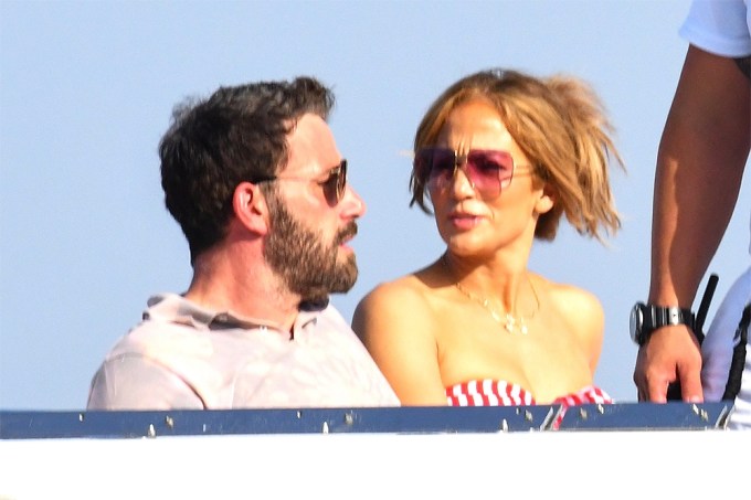 Ben Affleck & Jennifer Lopez On Amalfi Coast
