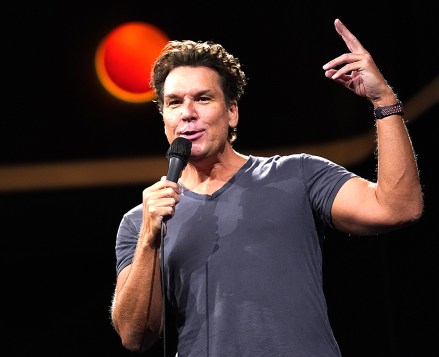 Comedian Dane Cook performs at the re-opening of the Laugh Factory comedy club, in Los Angeles.  The club has been closed to live audiences since March 2020 due to the COVID-19 pandemic Opening of The Laugh Factory, Los Angeles, United States - 06 May 2021