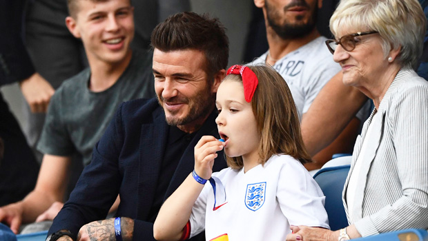 David Beckham reveals daughter Harper picks out his shoes