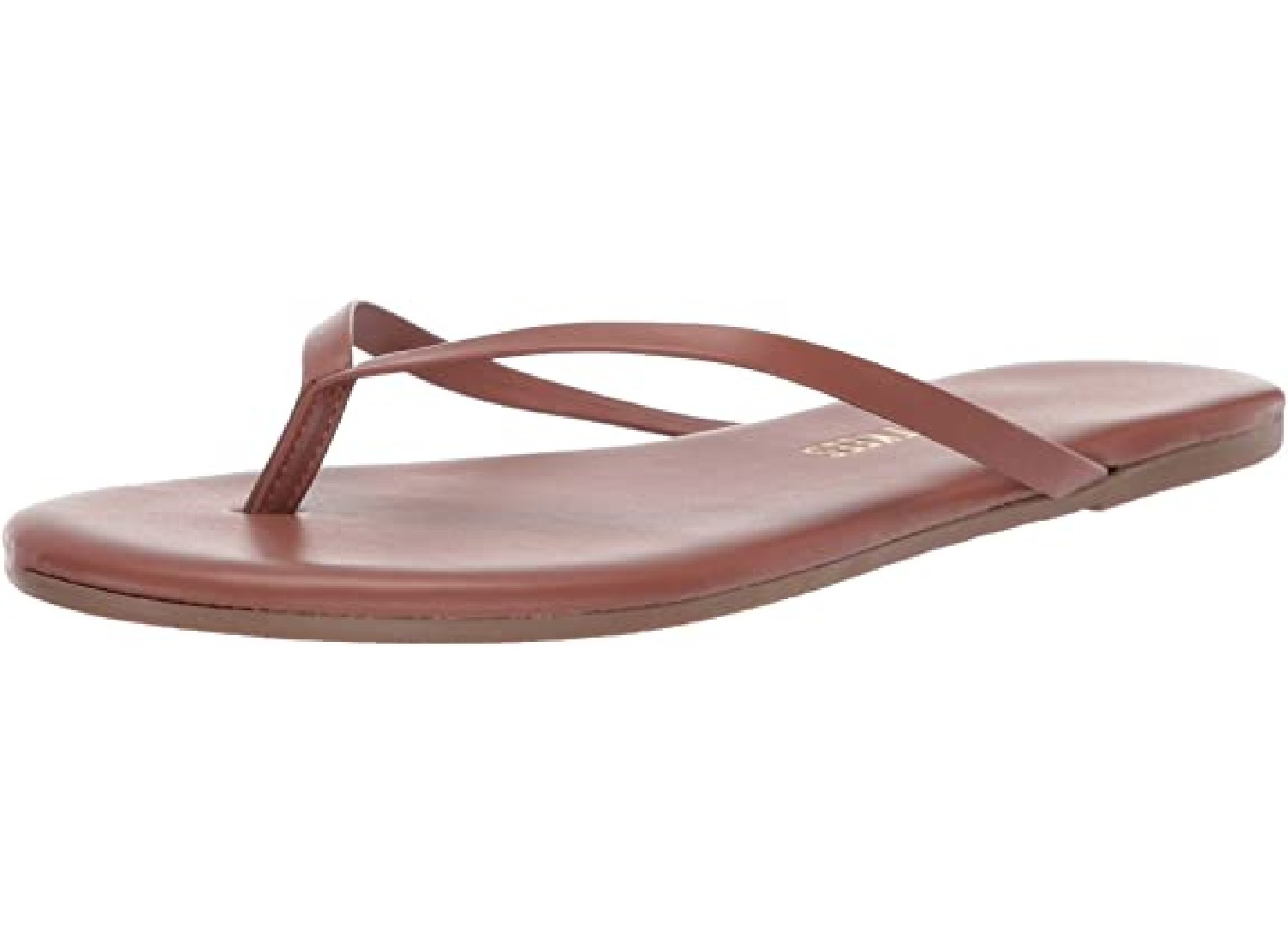 A plain rawhide sandal.
