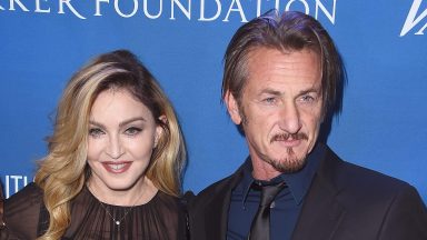 BEVERLY HILLS, CA - JANUARY 09: Musician Madonna (L) and host Sean Penn attend the 5th Annual Sean Penn & Friends HELP HAITI HOME Gala Benefiting J/P Haitian Relief Organization at Montage Hotel on January 9, 2016 in Beverly Hills, California. (Photo by Steve Granitz/WireImage)