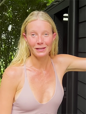 Candid Nude Beach Pussy - Gwyneth Paltrow In Nude Leotard For Outdoor Shower: Video â€“ Hollywood Life