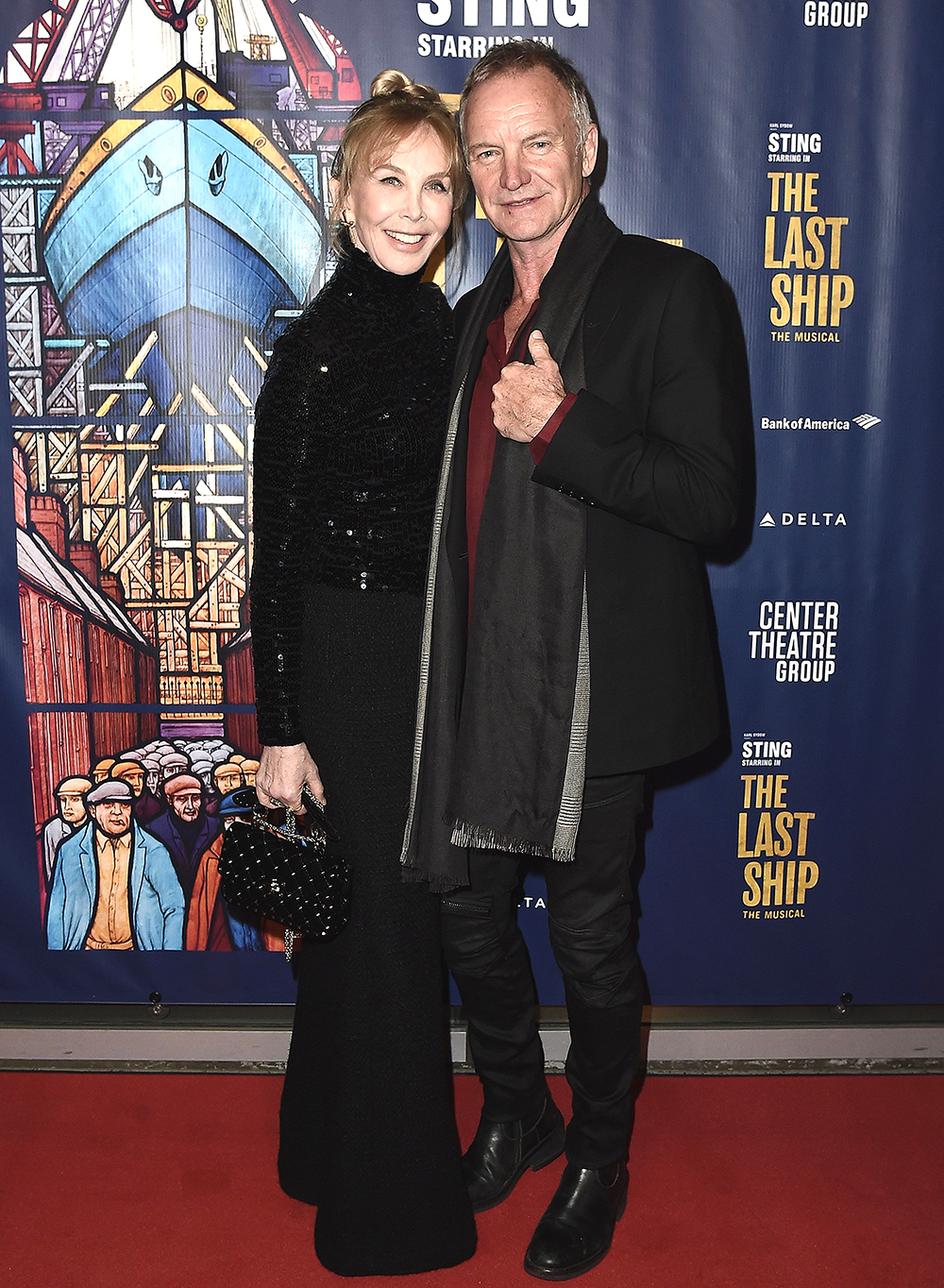 Trudie Styler，Sting 'The Last Ship' 音乐剧首映之夜，美国洛杉矶 - 2020 年 1 月 22 日