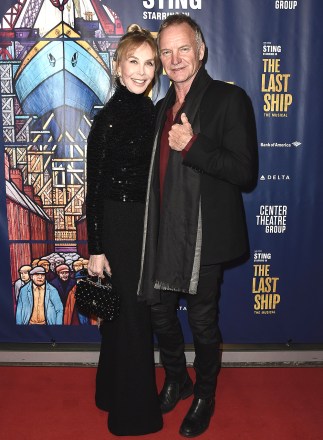 Trudie Styler, Sting
'The Last Ship' musical opening night, Los Angeles, USA - 22 Jan 2020