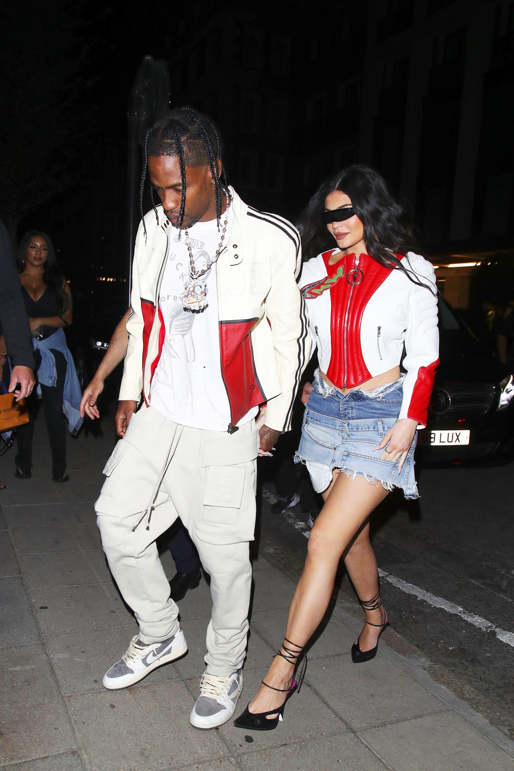 London, UNITED KINGDOM  - Kylie Jenner and Travis Scott are the perfect unit as they coordinate outfits for a night out at The 22 in London, UK.

Pictured: Kylie Jenner, Travis Scott

BACKGRID USA 7 AUGUST 2022 

BYLINE MUST READ: Old Boy's Club / BACKGRID

USA: +1 310 798 9111 / usasales@backgrid.com

UK: +44 208 344 2007 / uksales@backgrid.com

*UK Clients - Pictures Containing Children
Please Pixelate Face Prior To Publication*