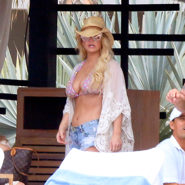 jessica simpson beach hat