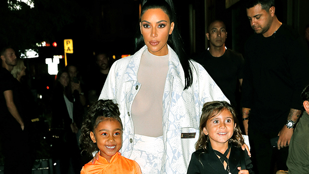 Kim Kardashian Embarrasses Daughter North, 9, & Niece Penelope, 10, As She Sings In Car: Watch