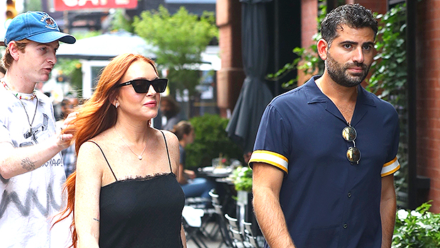 Lindsay Lohan Rocks Black Mini Dress With New Husband Bader Shammas During NYC Outing
