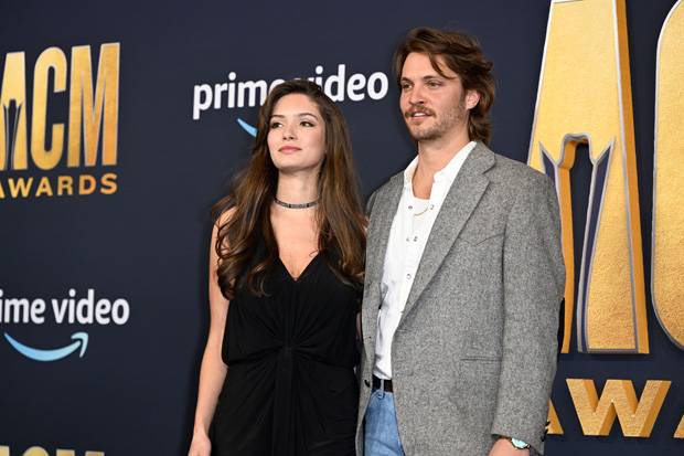 Luke Grimes and wife