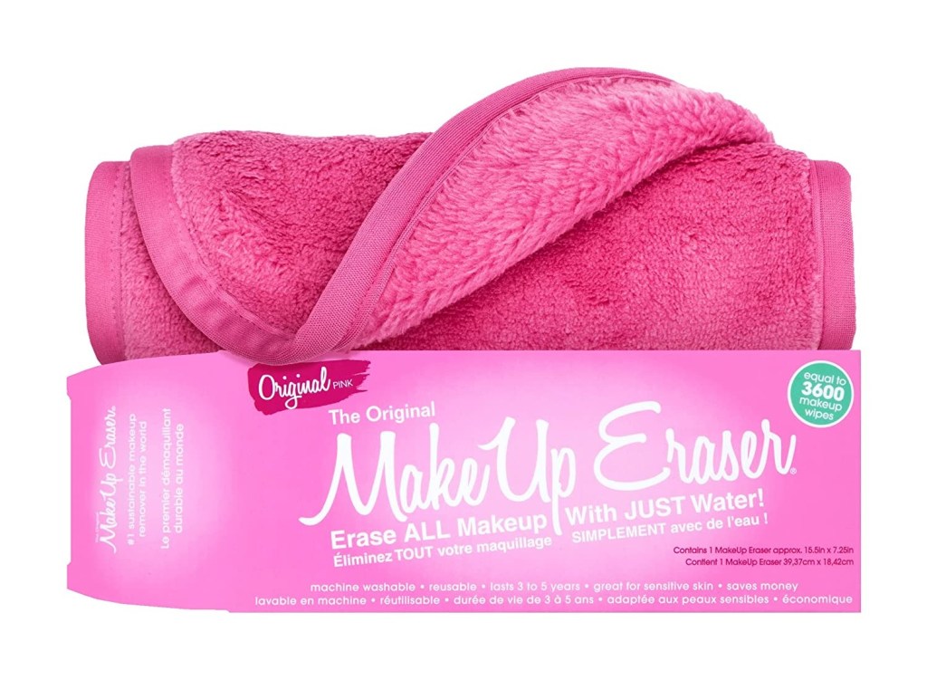 Pink makeup eraser