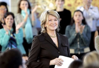 Martha Stewart Smiles As She Walks out and Greets Her Employee's and the Media at Her Headquarters in New York On the Fourth Day After Her Release From Alderson Federal Women's Prison in West Virginia Monday 07 March 2005Usa Martha Stewart - Mar 2005