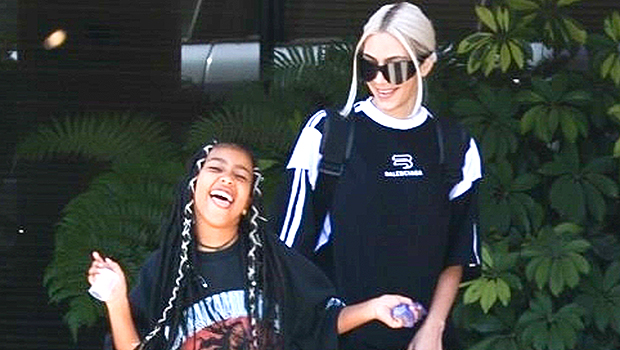 North West, 9, Rocks Braids, A Vintage T-Shirt & Ripped Jeans With Mom Kim Kardashian: Photo