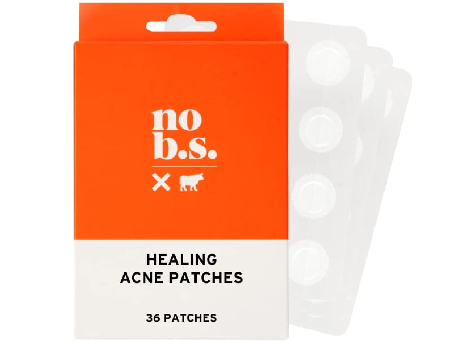 An orange pack of acne patches.