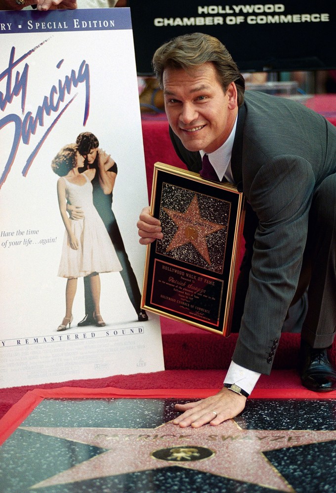 Patrick Swayze Gets A Star On The Hollywood Walk Of Fame