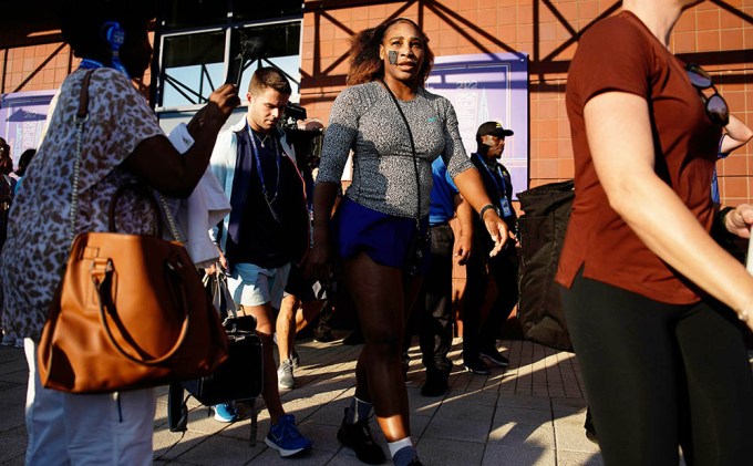 Serena Williams walking outside