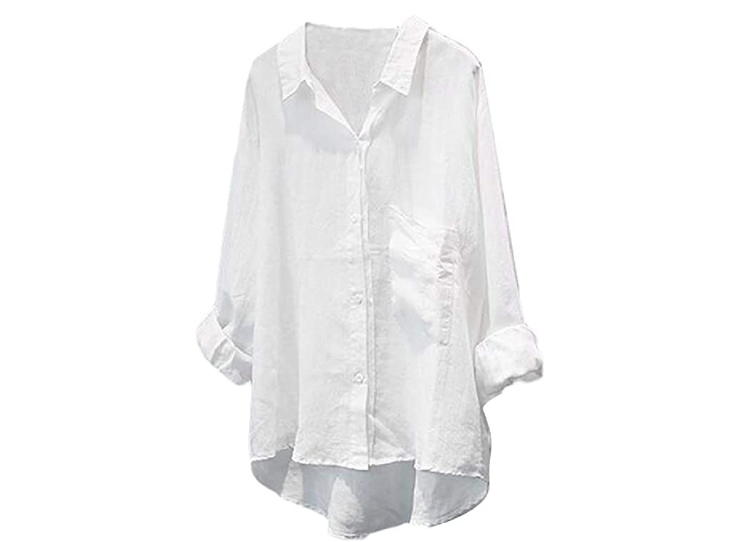 A flowy white blouse.