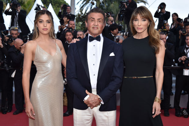 Sophia, Sylvester, Stallone and Jennifer Flavin