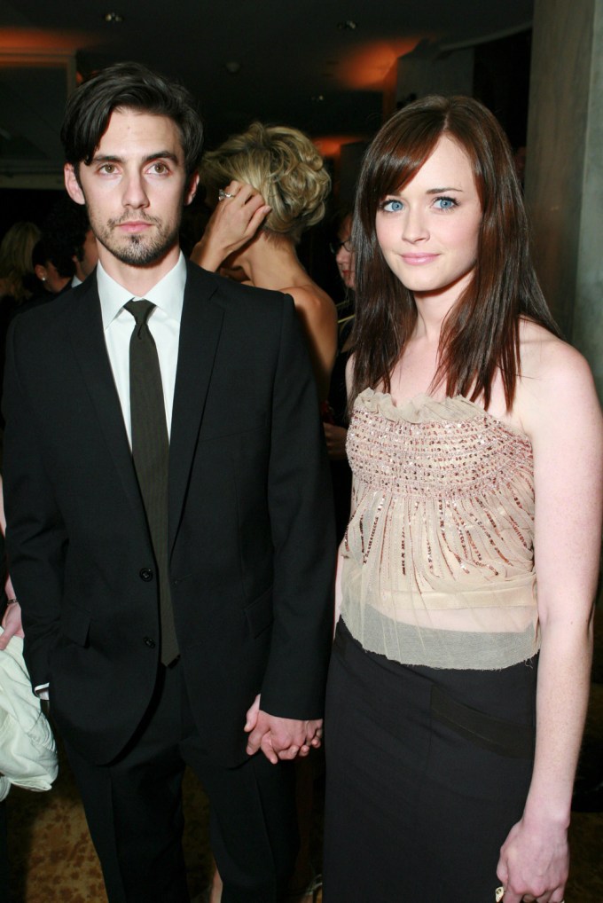 Milo Ventimiglia and Alexis Bledel at Saks 5th Avenue’s opening