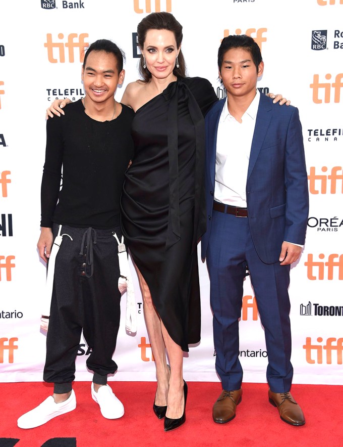 Angelina Jolie & Sons At TIFF 2017