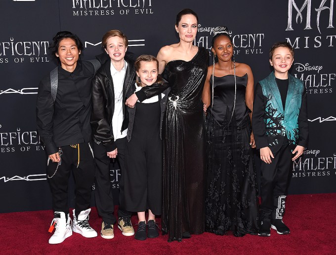 Angelina Jolie & Family At The Premiere Of ‘Maleficent: Mistress of Evil’