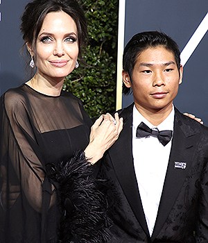 Angelina Jolie, Pax Jolie-Pitt75th Annual Golden Globe Awards, Arrivals, Los Angeles, USA - 07 Jan 2018