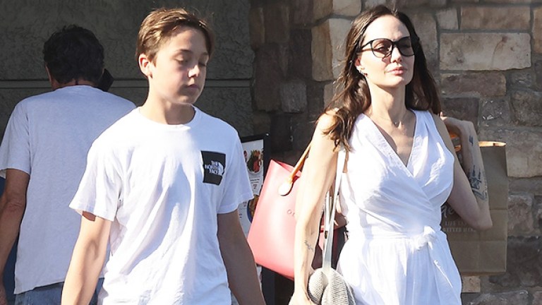 Angelina Jolie & Son Knox Go Food Shopping: Photo – Hollywood Life