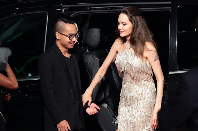 Angelina Jolie & Maddox At The Tokyo Premiere Of ‘Maleficent: Mistress of Evil’