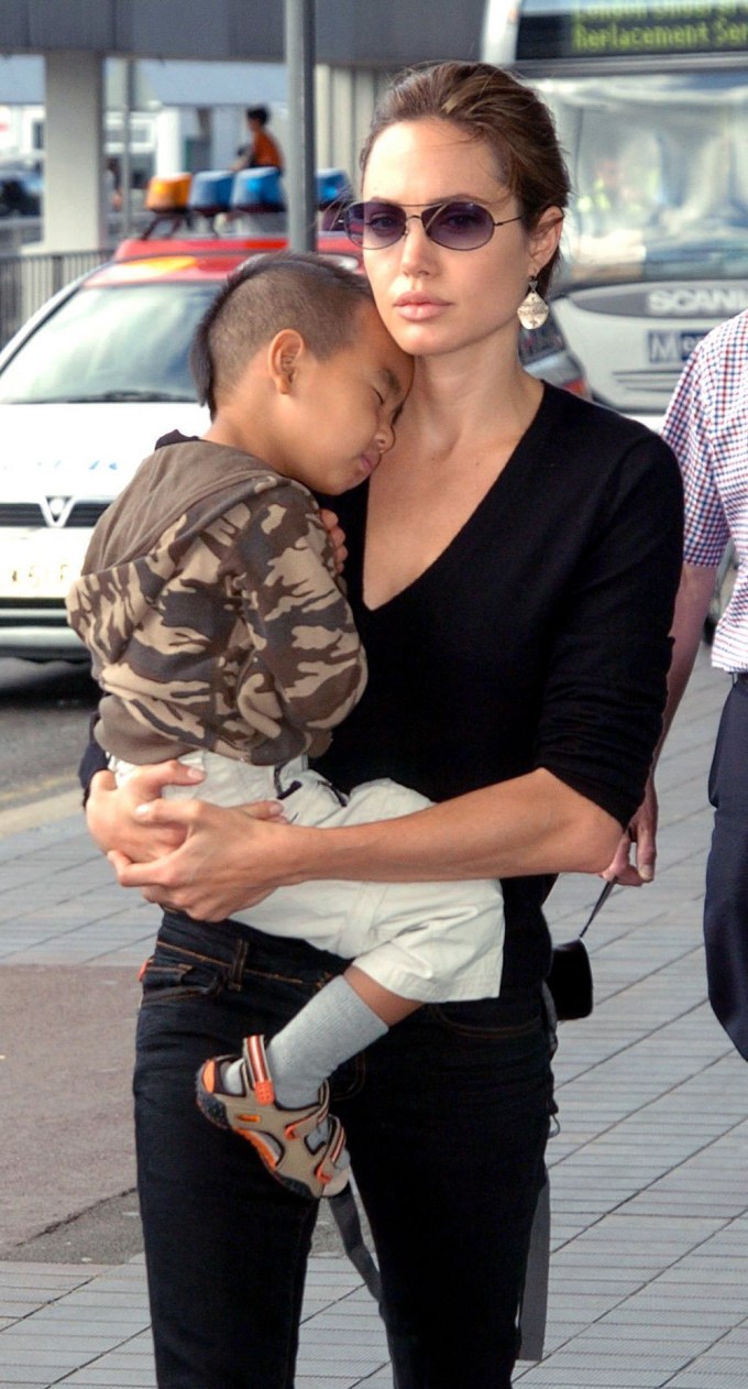 Angelina Jolie & Maddox In 2005