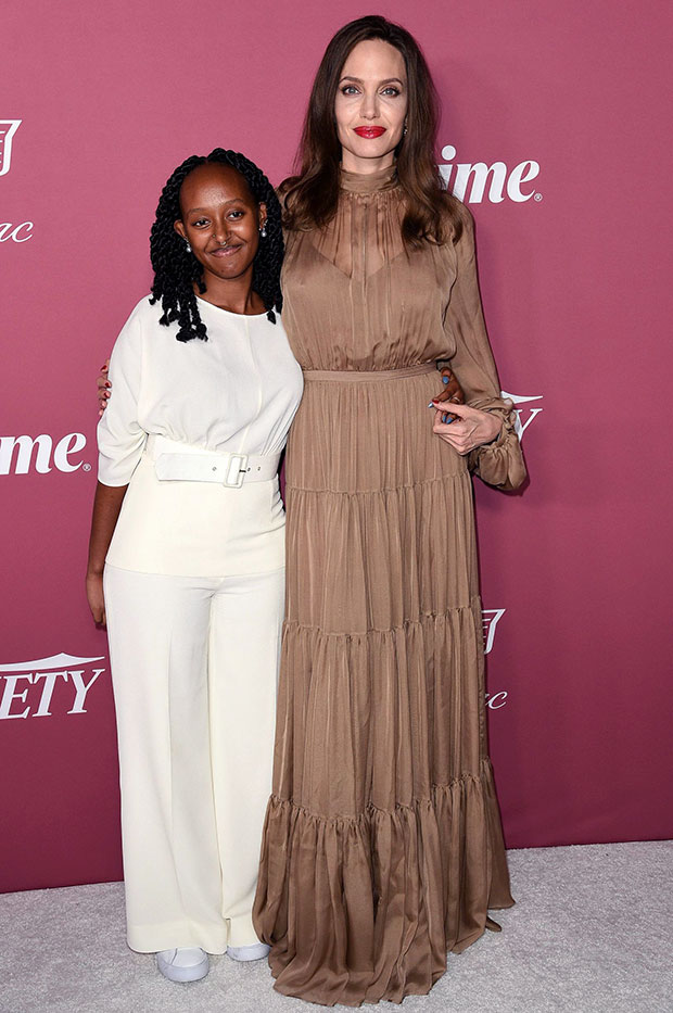 Angelina Jolie With Zahara Attending Spelman College Ss Embed 