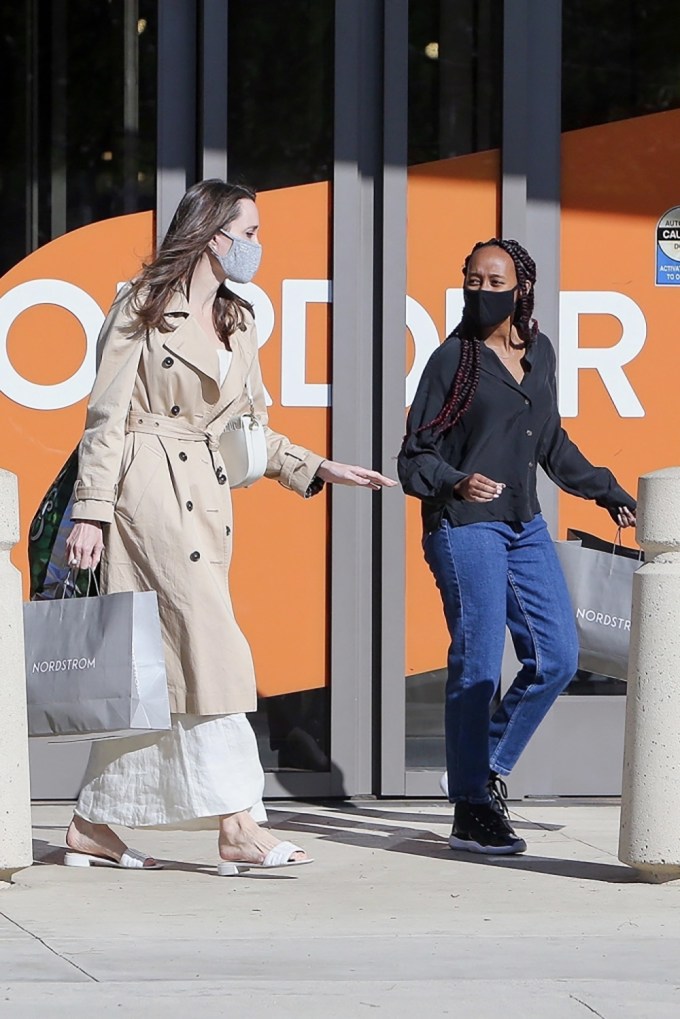 Angelina & Zahara Shop In LA