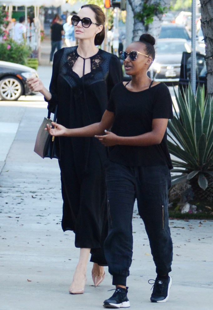 Angelina Jolie & Zahara In 2018