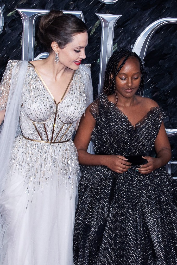 Angelina Jolie & Zahara At The London Premiere Of ‘Maleficent: Mistress of Evil’