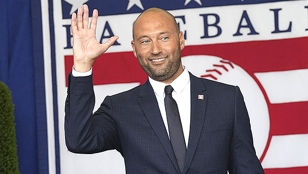 Derek Jeter's Daughters Paint His Nails in Rare Family Pic