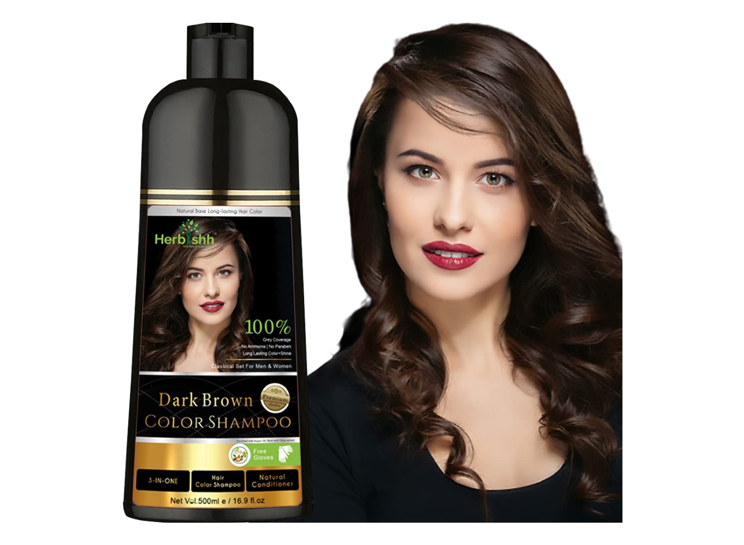 VCare Shampoo Hair Colour Shampoo For Unisex, 180ml