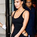 Kim Kardashian Exits The Ritz-Carlton Hotel As She Heads To The HULU Upfronts In New York City