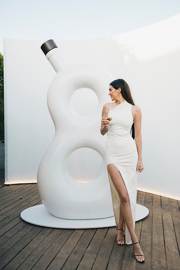 High Slit White Dress - S / White