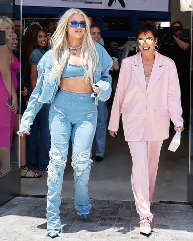 Santa Monica, CA  - Khloe Kardashian is supported by her mom Kris Jenner at her first Good American store!Pictured: Khloe Kardashian, Kris JennerBACKGRID USA 23 JUNE 2023 USA: +1 310 798 9111 / usasales@backgrid.comUK: +44 208 344 2007 / uksales@backgrid.com*UK Clients - Pictures Containing ChildrenPlease Pixelate Face Prior To Publication*
