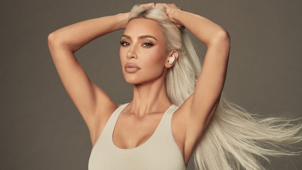 Kim Kardashian Rocks Silk Shorts To Debut Her New Beats x Kim Campaign: Photos