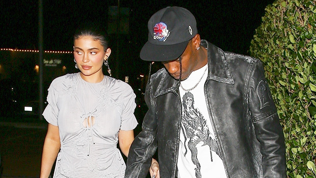 Travis Scott gave Kylie Jenner a little PDA during a post-Birthday date nig...