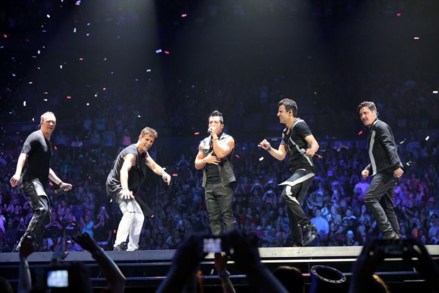 The original lineup of Donnie Wahlberg, Jonathan Knight, Joey McIntyre, Danny Wood and Jordan Knight.with New Kids on the Block (NKOTB) perform at Philips Arena on the Main Event tour, in Atlanta
New Kids on the Block (NKOTB) In Concert - , Atlanta, USA