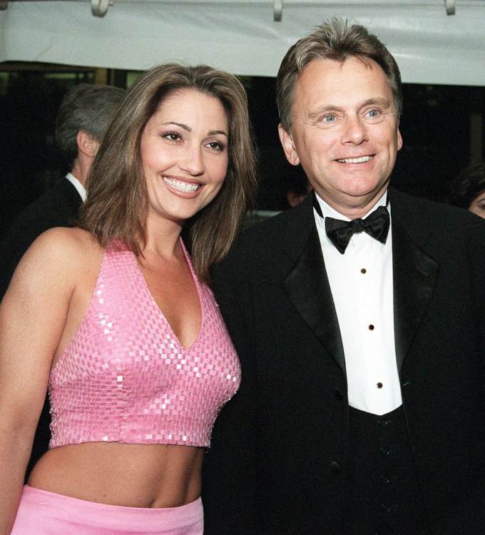Pat Sajak and Lesly Brown at the 2001 Daytime Emmys