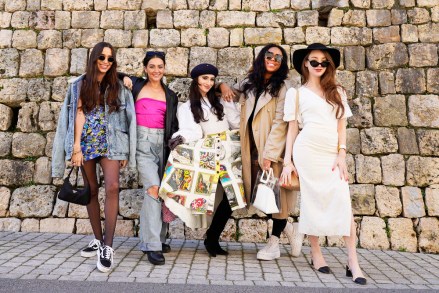 REAL GIRLFRIENDS IN PARIS -- Pictured: (l-r) Margaux Lignel, Victoria Zito, Anya Firestone, Adja Toure, Emily Gorelik -- (Photo by: Fred Jagueneau/Bravo)