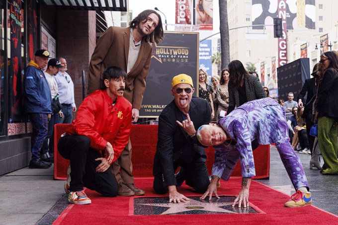 Red Hot Chili Peppers Get A Star On The Walk Of Fame