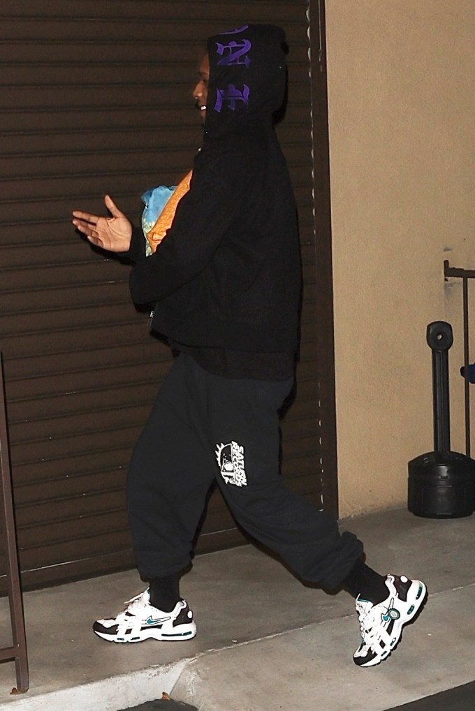 A$AP Rocky outside the studio