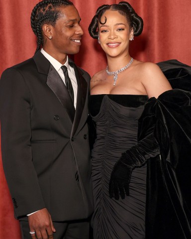 A$AP Rocky and Rihanna
80th Annual Golden Globe Awards, Inside, Beverly Hilton, Los Angeles, USA - 10 Jan 2023