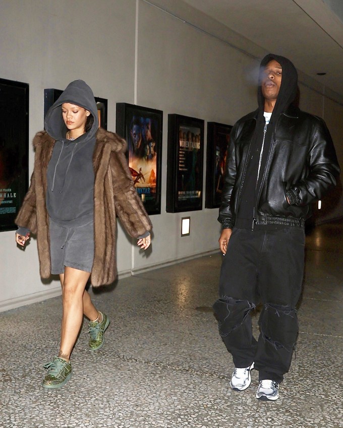 Rihanna & ASAP Rocky at the movies in Los Angeles