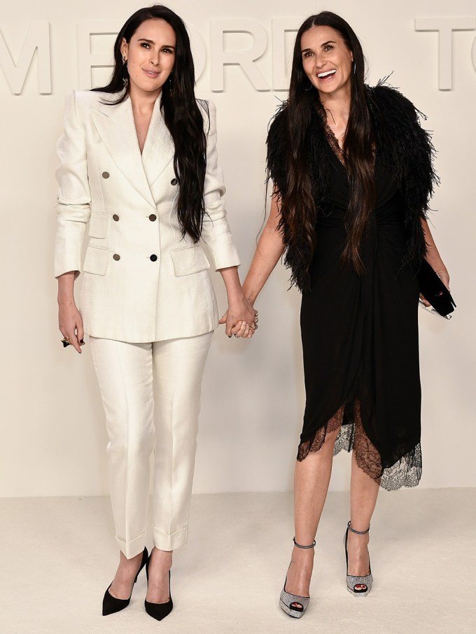 Rumer Willis & Demi Moore At The Tom Ford Fashion Show