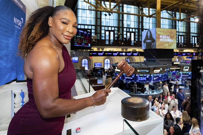 Serena Williams Opens Wall Street