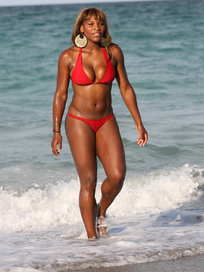 Serena Williams At The Beach In 2006