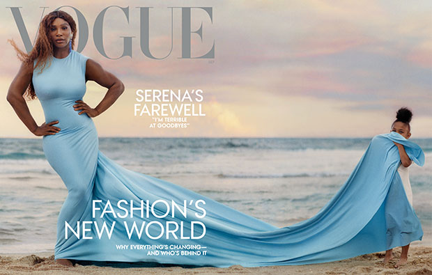 Serena Blue Dress On 'Vogue' Cover: Photos Hollywood Life